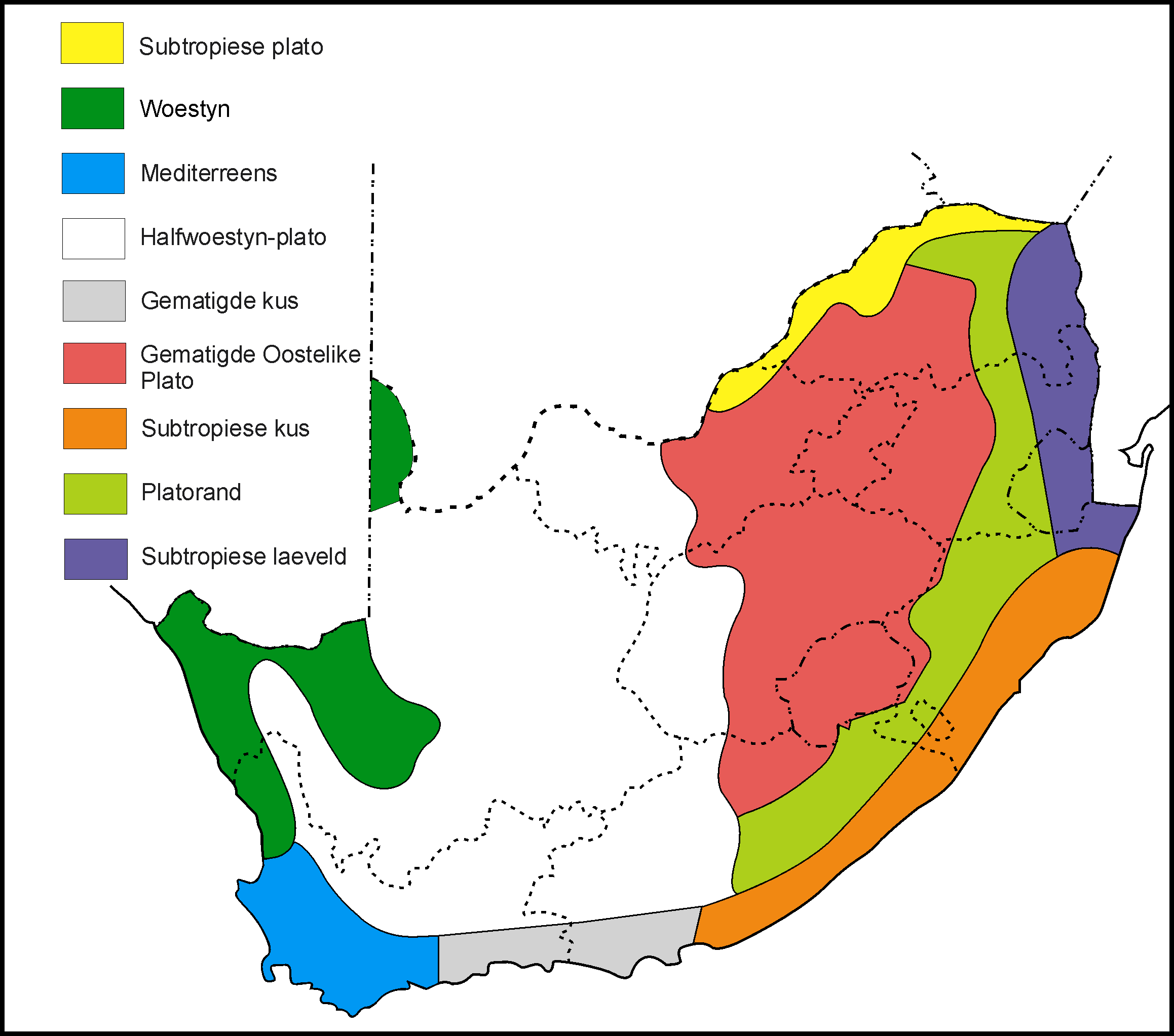 Suid Afrika Map