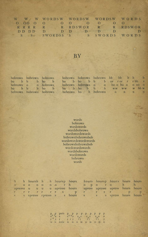 The front cover of           Words