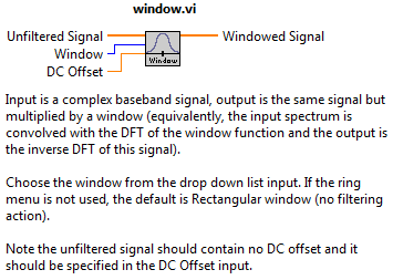 Window Inputs/Outputs and Help in   LabVIEW
