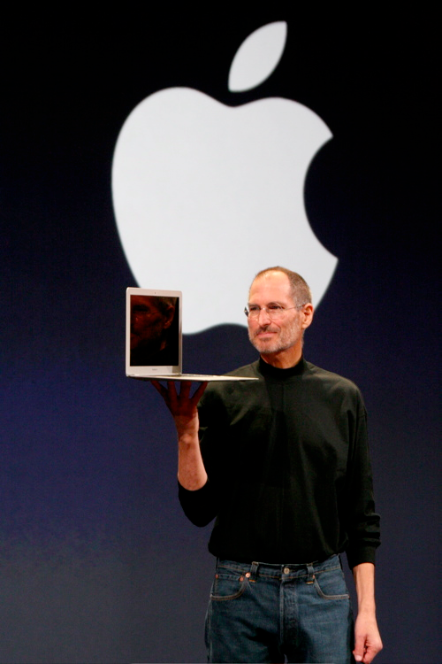  Steve Jobs giving a presentation