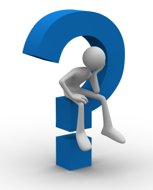 clipart of a humanoid character sitting in a question mark.