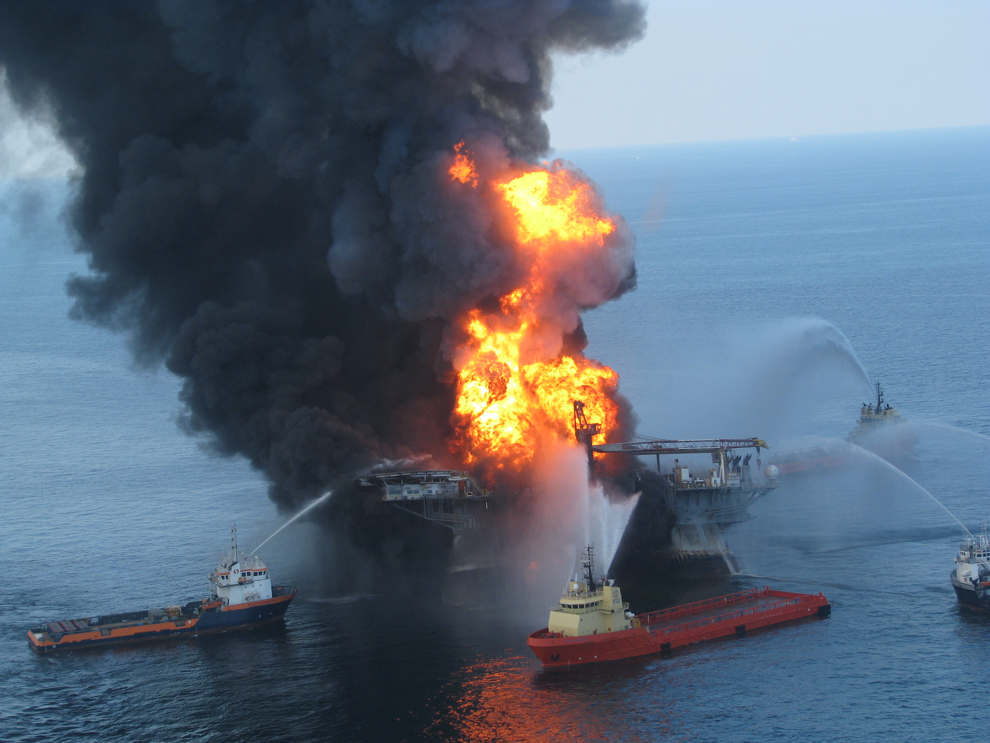 photograph of Deepwater Horizon explosion