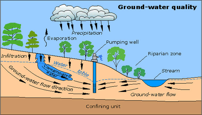 diagram of Contaminant Plume in Groundwater
