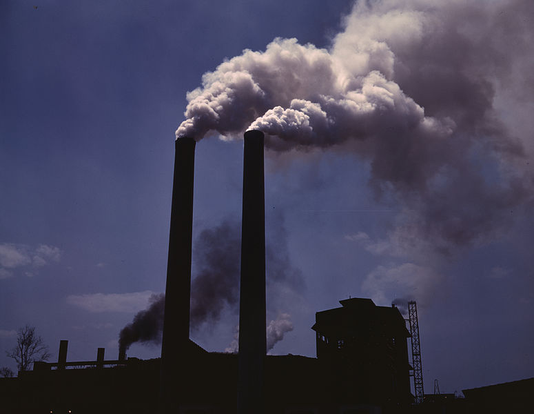 Smoke Stack Emissions into the Atmosphere