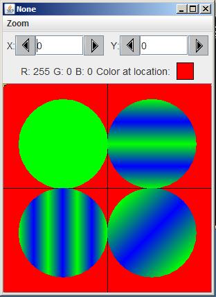 Possible output image from the program in Listing 1.