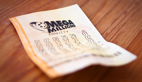 A mega-millions lottery ticket.