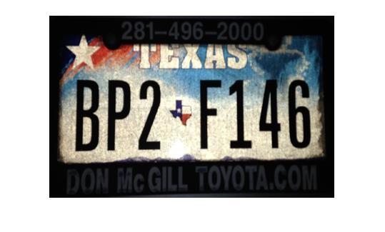 Test License Plate