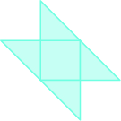 A square is shown with four triangles coming off each side.