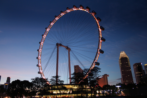 Photo of a ferris wheel.