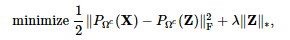 An equation for matrix completion