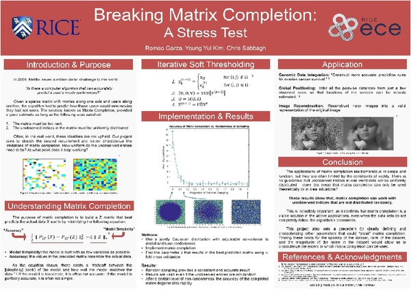 Matrix completion poster