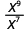 x to the ninth power divided by x to the seventh power.